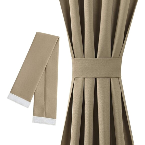 Barrow Energy Efficient Rod Pocket Door Curtain Panel, 54" x 72" Toupe Brown - Picture 5 of 6